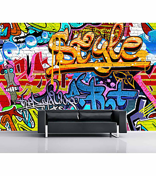 Многоцветен фототапет за стена Graffiti снимка