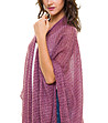 Ефирен шал в бордо с пайети-3 снимка
