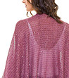 Ефирен шал в бордо с пайети-4 снимка
