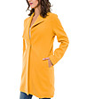 Жълто дамско палто-3 снимка