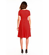 Червена клоширана рокля Amadu-1 снимка