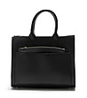 Черна дамска кожена чанта Betina-0 снимка