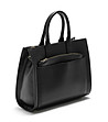 Черна дамска кожена чанта Betina-2 снимка