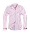 Розова памучна дамска риза -0 снимка