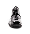 Черни дамски кожени обувки Yale-2 снимка