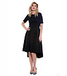 Асиметрична рокля в черен цвят Luciana-2 снимка