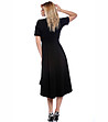 Асиметрична рокля в черен цвят Luciana-4 снимка
