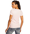Памучна дамска тениска в светлорозов нюанс Berta-1 снимка