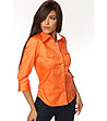 Памучна дамска оранжева риза Tessa-0 снимка