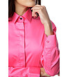Памучна дамска розова риза Marie-2 снимка