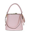 Розова дамска чанта от естествена кожа Abigail-1 снимка