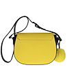 Жълта дамска чанта от естествена кожа Connie-1 снимка