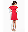 Памучна червена рокля Jane-1 снимка