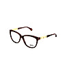 Дамски рамки за очила в цвят бургунд със златисти елементи-0 снимка