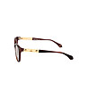 Дамски рамки за очила в цвят бургунд със златисти елементи-2 снимка
