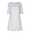 Бяла рокля с перфорации-0 снимка