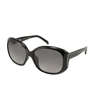Дамски слънчеви очила с черни рамки снимка