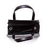 Дамска черна кожена чанта Vera-3 снимка