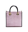 Розова дамска чанта от естествена кожа Sonia-0 снимка