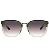 Дамски слънчеви очила в зелено и златисто-1 снимка