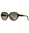 Дамски слънчеви очила в цвят хавана с декорация-0 снимка
