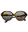 Дамски слънчеви очила в цвят хавана с декорация-2 снимка