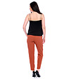 Дамски панталон в цвят керемида Mareta-4 снимка
