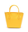 Жълта дамска чанта от естествена кожа Celeste-1 снимка