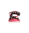 Детски текстилни сандали в розово и черно-2 снимка