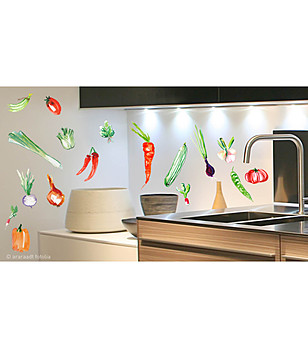 Декоративен стикер за стена Зеленчуци снимка
