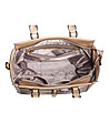 Дамска чанта в цвят таупе с контрастни елементи Celine-3 снимка