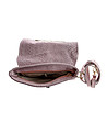 Розова кожена чанта тип клъч-3 снимка