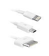 Бял USB кабел 3в1-1 снимка