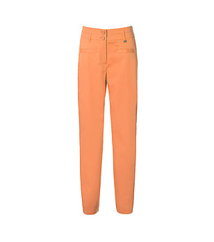 Оранжев дамски панталон снимка
