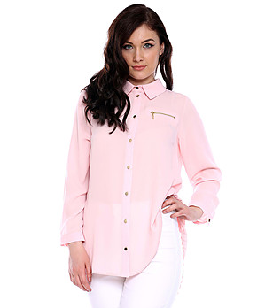 Розова дамска  риза Samira снимка