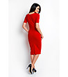 Елегантна червена рокля Mariela-1 снимка