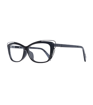 Черни дамски рамки за очила тип котешко око снимка