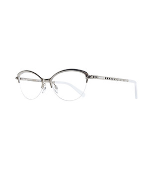 Сребристи дамски рамки за очила тип котешко око снимка