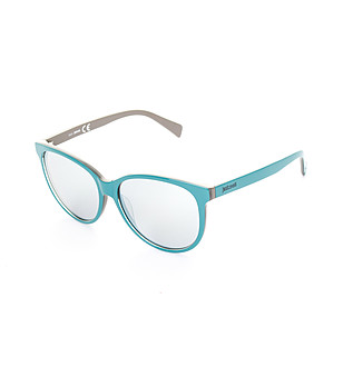 Дамски слънчеви очила с рамки в цвят тюркоаз снимка