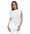 Бяла дамска блуза-0 снимка