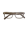 Черни мъжки рамки за очила с бежови кантове-2 снимка