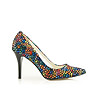 Многоцветни дамски обувки от естествена кожа Shira-0 снимка