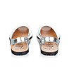 Дамски сребристи сандали от естествена кожа Fantasia-3 снимка
