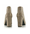 Бежови дамски затворени обувки със зеброви шарки Fresia-4 снимка