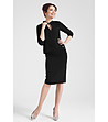 Черен комплект от блуза и пола Vivian-0 снимка