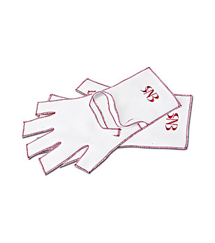 Текстилни ръкавици за маникюр снимка