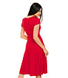 Клоширана рокля в червено Falia-1 снимка