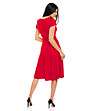 Клоширана рокля в червено Falia-3 снимка