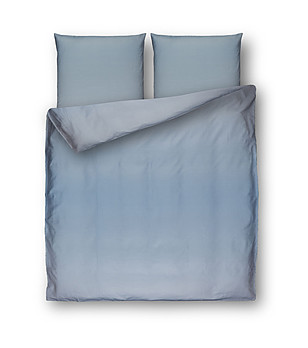 Спален памучен комплект в син нюанс 200x200 см снимка