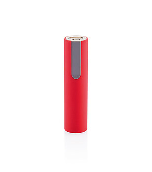 Външна батерия за телефон в червено и сиво 2.200 mAh снимка